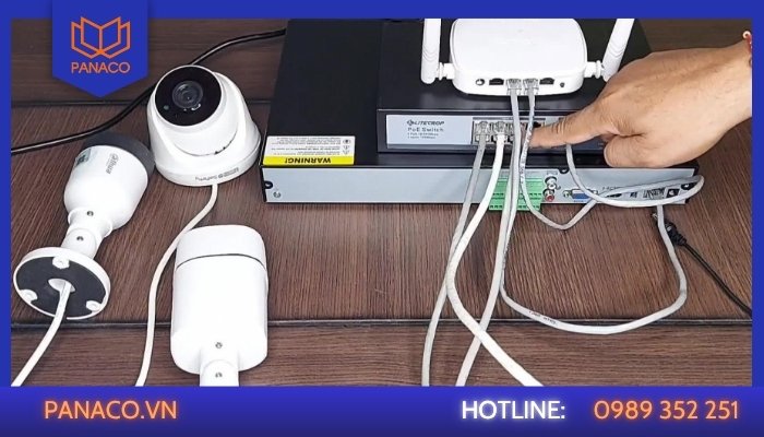 Camera và đầu ghi không cùng dải IP