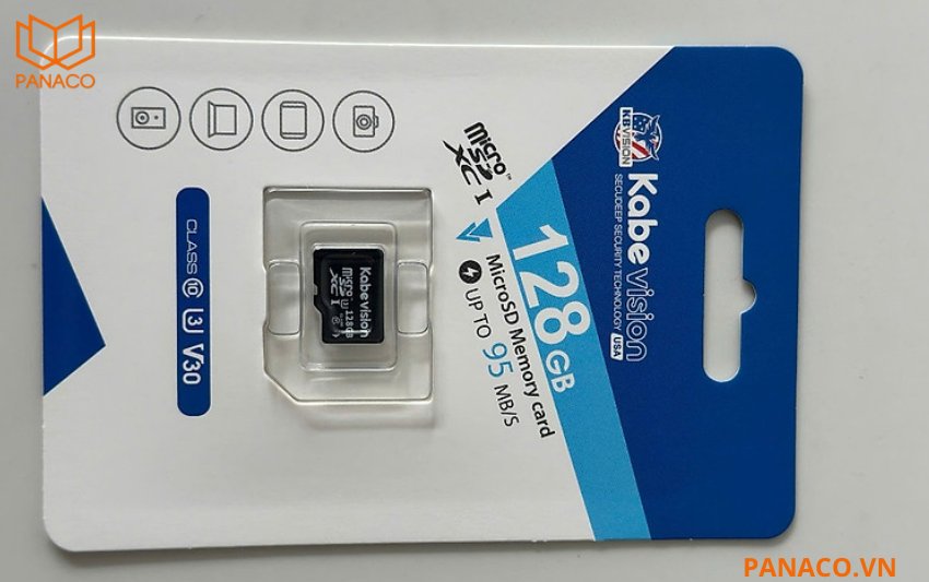Thẻ nhớ Kabevision 128GB cho phép người dùng giữ lại lượng dữ liệu lớn trong thời gian dài