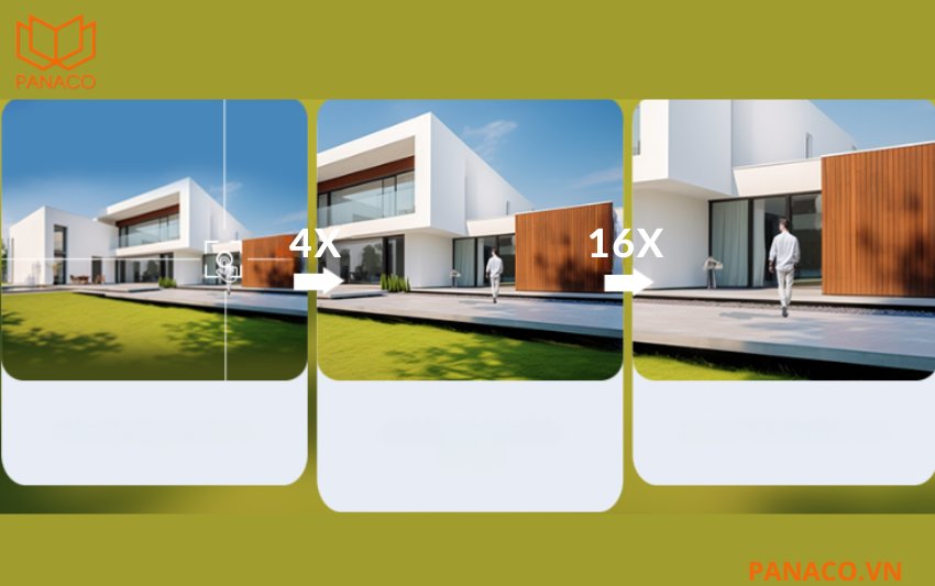 Ezviz C90 Dual cho phép phóng to hình ảnh lên đến 16 lần