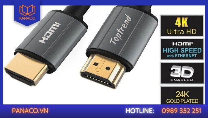 Cáp HDMI High Speed được khuyến nghị sử dụng cho phần lớn đầu ghi hiện nay