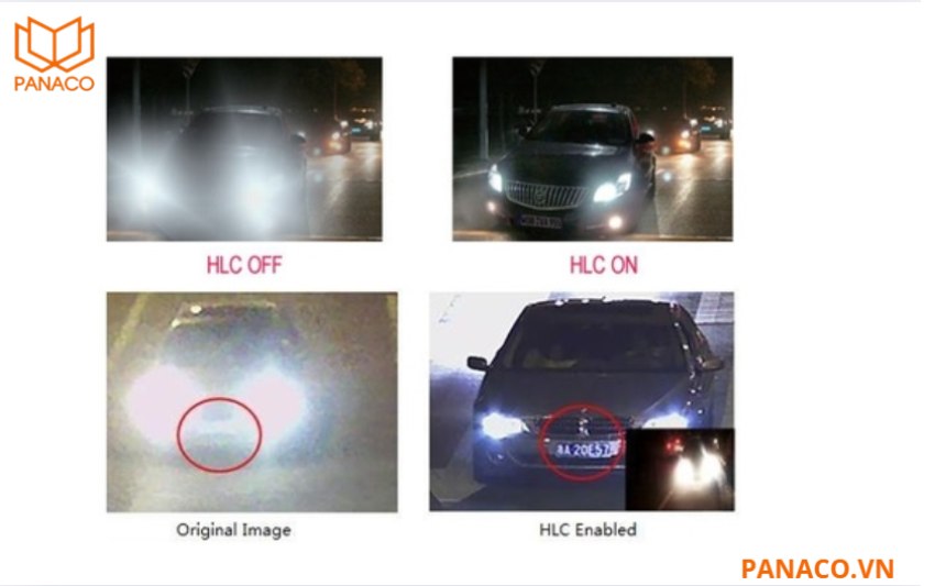 So sánh hình ảnh lúc bật và tắt HLC