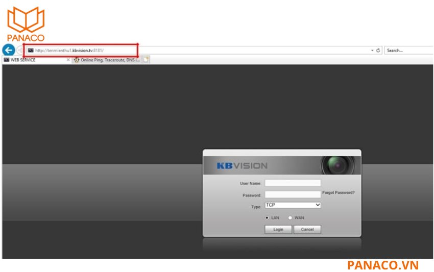KBVISION.TV giúp người dùng truy cập và xem hình ảnh từ xa
