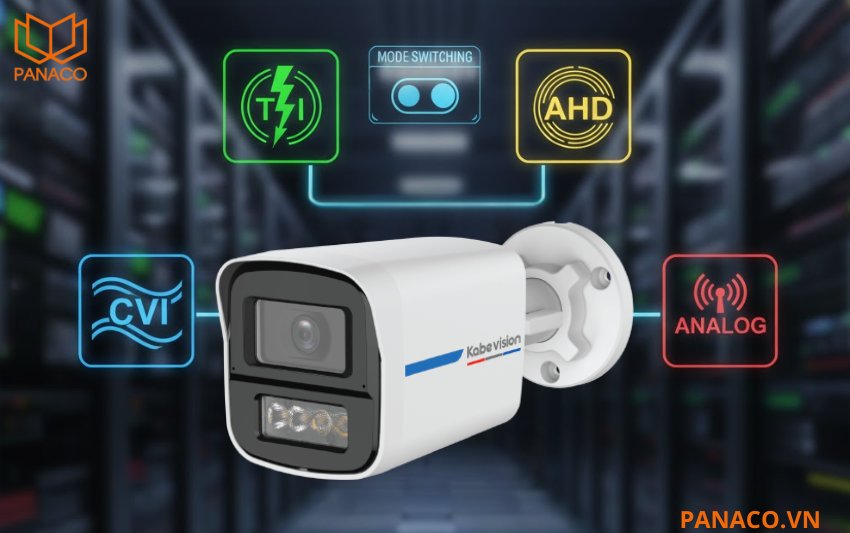 KX-A2013C-PRO được trang bị khả năng chuyển đổi giữa CVI, TVI, AHD và Analog chỉ bằng một công tắc