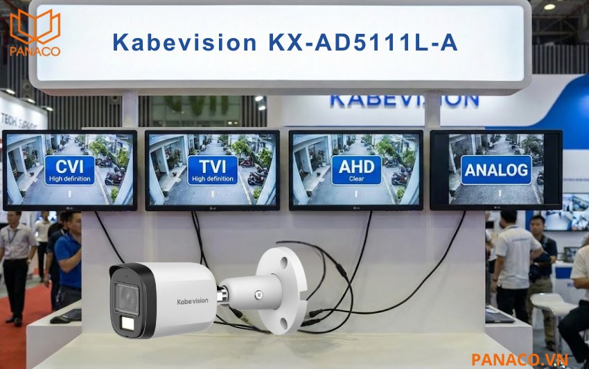 KX-AD5111L-A hỗ trợ đầy đủ bốn chuẩn tín hiệu phổ biến gồm CVI, TVI, AHD và Analog