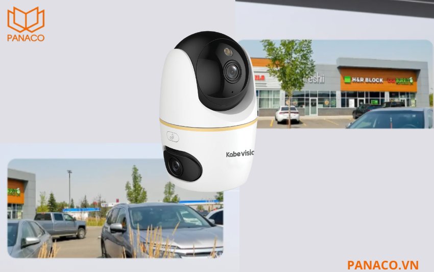 KX-AM6W thiết kế 2 ống kính cho góc nhìn toàn cảnh và chi tiết 