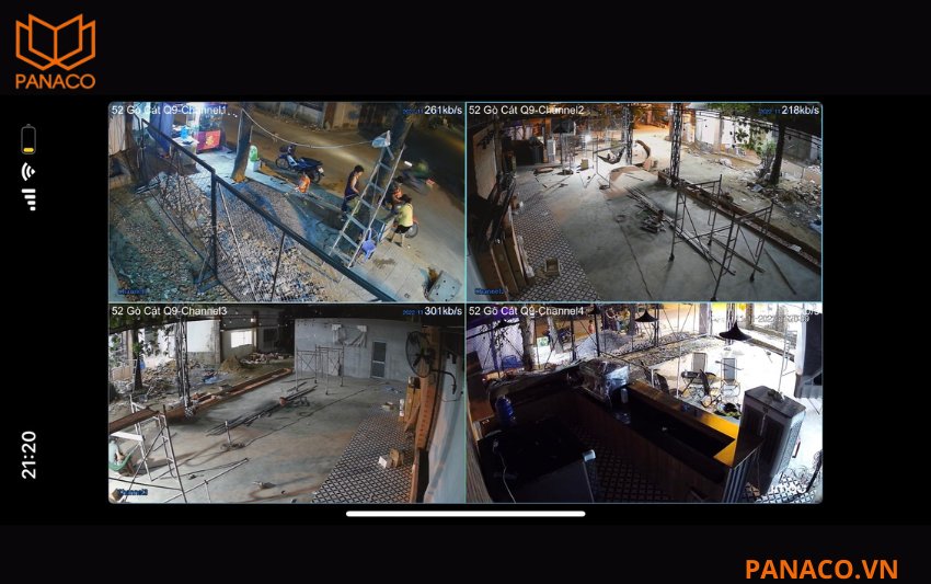 KX-C4K8104SN3 cho phép xem lại 4 kênh