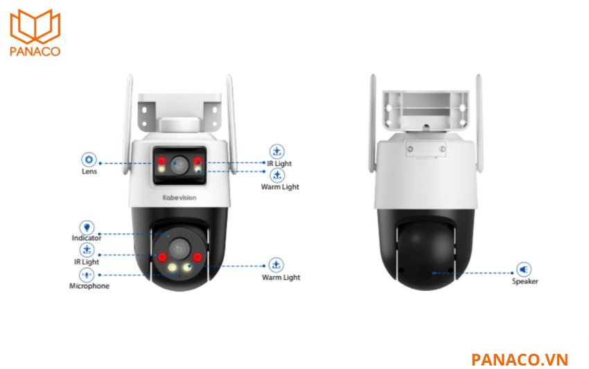 KX-SM6L là camera đàm thoại 2 chiều được tích hợp sẵn micro và loa
