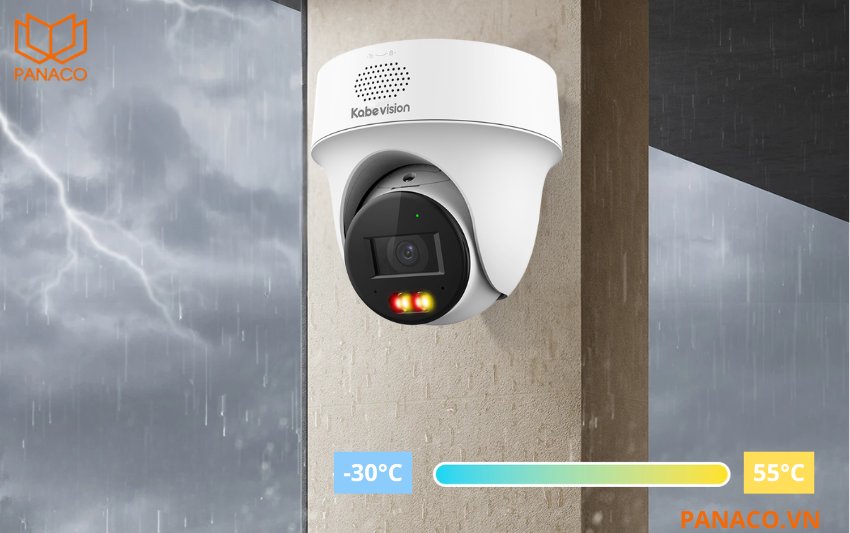 Kabevision KX-S44P vận hành trong dải nhiệt từ –30 °C đến +55 °C