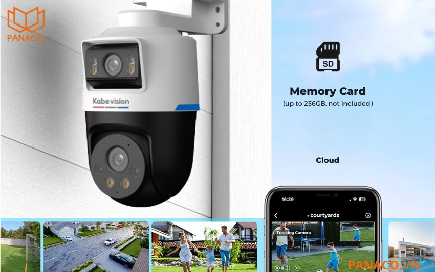 Kabevision KX-SM4P-PRO hỗ trợ khe cắm thẻ nhớ lên đến 256GB