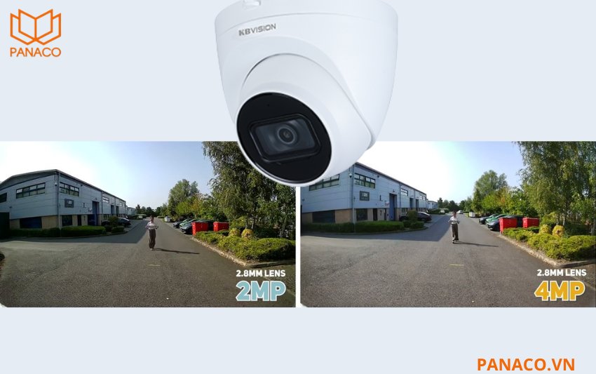 Kbvision KX-CAi4002SN-A sở hữu hình ảnh siêu nét chuẩn 4.0 Megapixel 