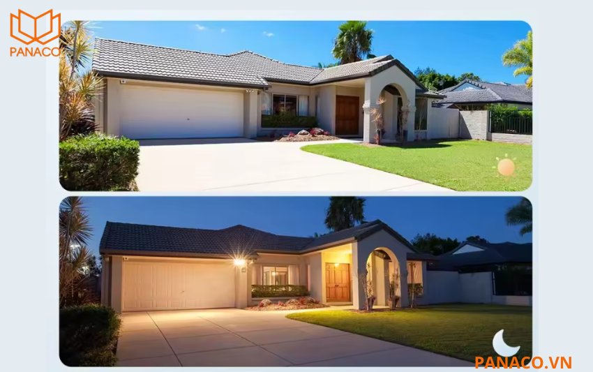 Đèn LED chiếu sáng 30m – Ghi hình màu rõ nét vào ban đêm