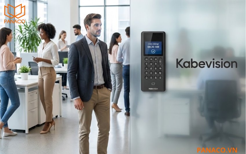 Kabevision KX-FR04AC-W khả năng nhận diện khuôn mặt ở khoảng cách từ 0.3m đến 1.5m