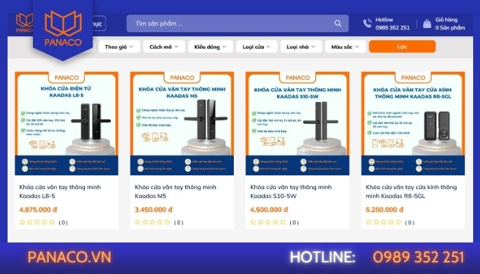 Khóa vân tay phân khúc cao cấp