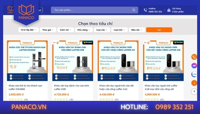 Khóa vân tay phân khúc trung cấp