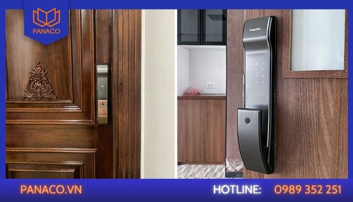 Khóa vân tay Kaadas K9 mở cửa bằng cảm biến vân tay