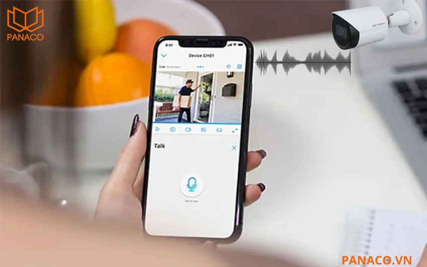 Micro được tích hợp sẵn trong thân camera