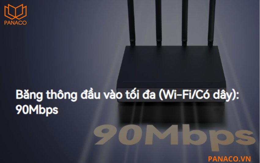 NVR-N110W-8A0E có băng thông đầu vào lên đến 90Mbps