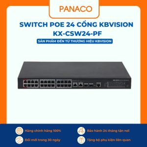 Switch Poe 24 cổng Kbvision KX-CSW24-PF