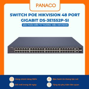 Switch Poe Hikvision 48 Port Gigabit DS-3E1552P-SI