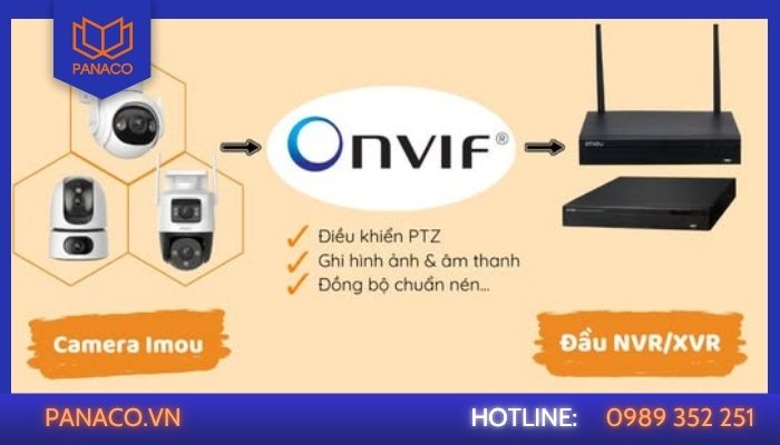 Camera IMOU bật ONVIF thì đầu ghi Dahua có thể quét, nhận diện và hiển thị hình ảnh