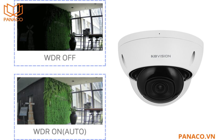 Kbvision đã tích hợp vào model này hàng loạt công nghệ xử lý hình ảnh tiên tiến như WDR 120dB, BLC, 3D-DNR, AWB, AGC và ICR