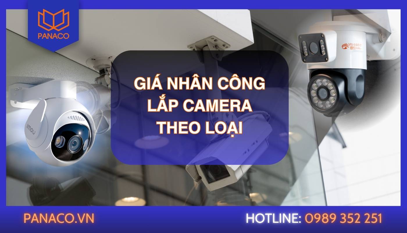 Giá công lắp camera quan sát trọn gói theo từng loại dao động từ 200.000 - 700.000 VNĐ