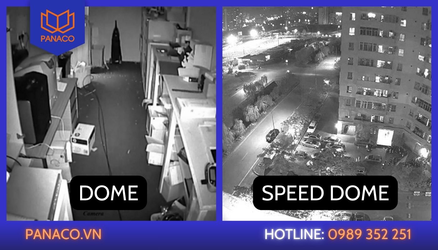 Camera Dome và camera Speed Dome về tầm nhìn ban đêm
