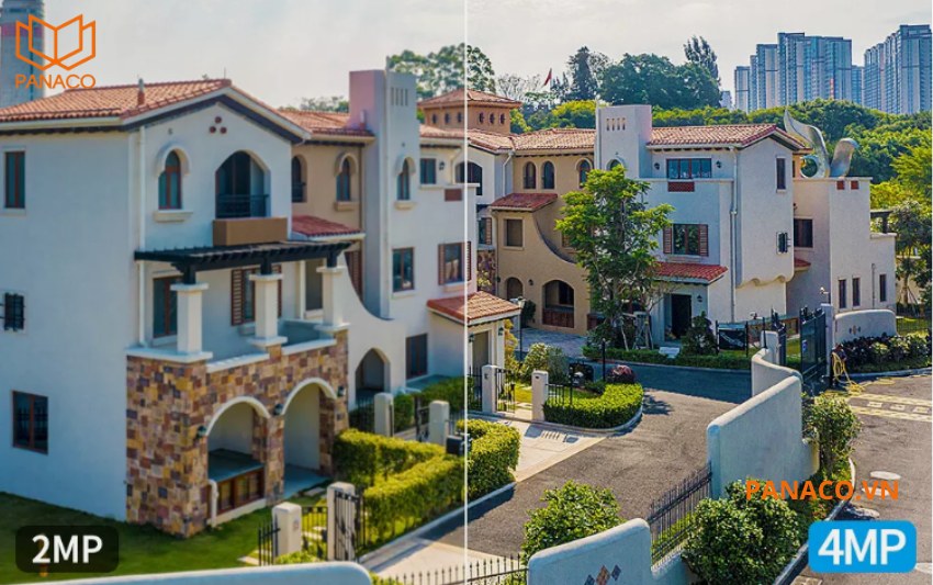 Camera IP Dahua DH-IPC-HFW2441T-ZAS được trang bị độ phân giải 4 Megapixel rõ nét hơn so với 2MP