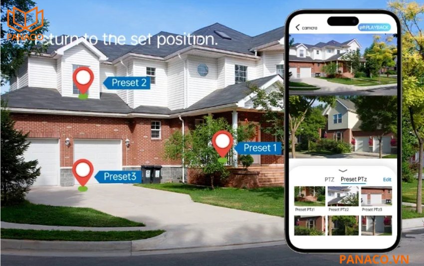 Camera Dahua DH-SD49225GB-HNR hỗ trợ tới 300 điểm preset, kèm theo các chức năng nâng cao như 5 pattern ghi chuyển động, 8 tour quét tự động 
