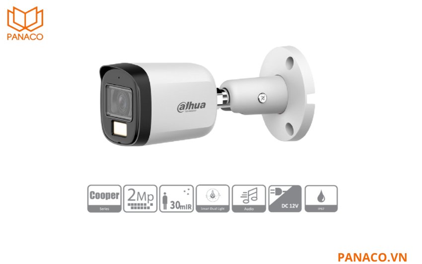 Camera HDCVI 2MP Dahua DH-HAC-B2A21P-U-IL-A