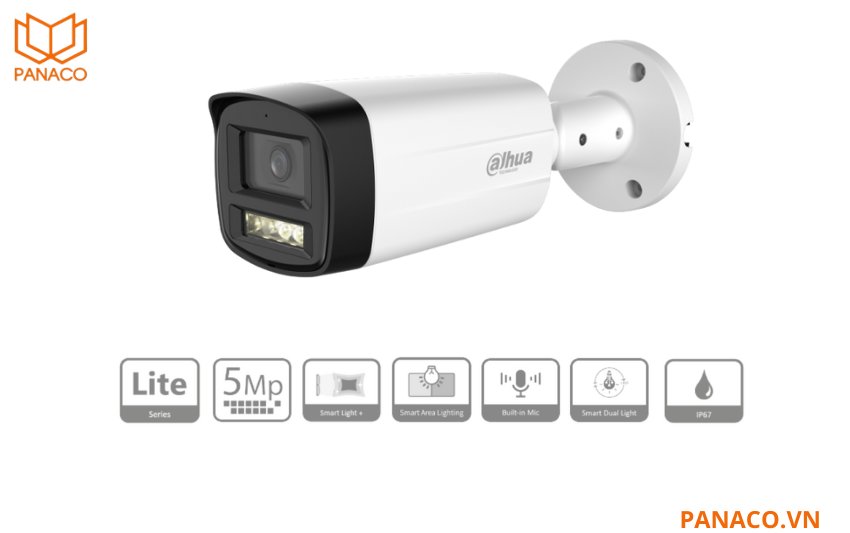 Camera HDCVI Dahua 5MP DH-HAC-HFW1500THP-IL-A