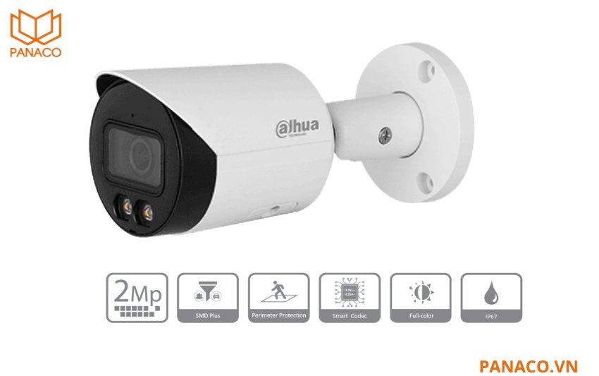 Camera IP Dahua 2MP DH-IPC-HFW2249S-S-LED