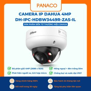 Camera IP Dahua 4MP DH-IPC-HDBW3449R-ZAS-IL