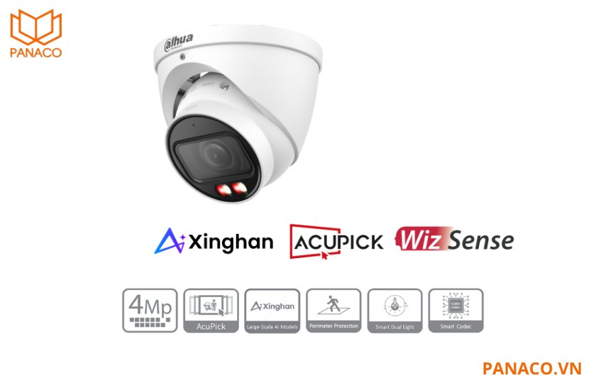 Camera IP Dahua 4MP DH-IPC-HDW3449T-ZS-IL
