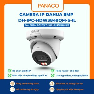 Camera IP Dahua 8MP DH-IPC-HDW3849QM-S-IL