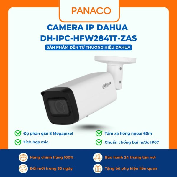 Camera IP Dahua 8MP DH-IPC-HFW2841T-ZAS