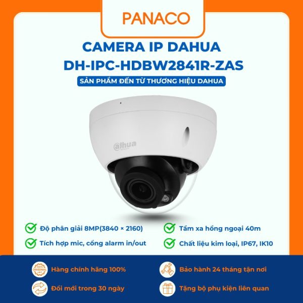 Camera IP Dahua DH-IPC-HDBW2841R-ZAS