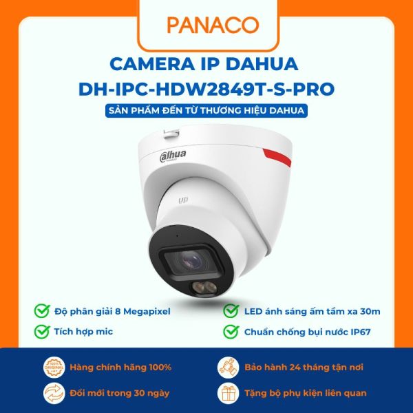 Camera IP Dahua DH-IPC-HDW2849T-S-PRO