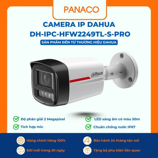 Camera IP Dahua DH-IPC-HFW2249TL-S-PRO