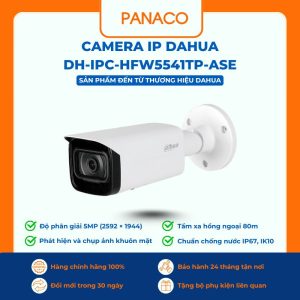 Camera IP PRO-AI 5.0MP Dahua DH-IPC-HFW5541TP-ASE
