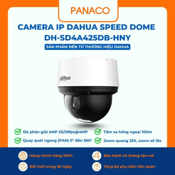 Camera IP Dahua Speed Dome 4MP DH-SD4A425DB-HNY