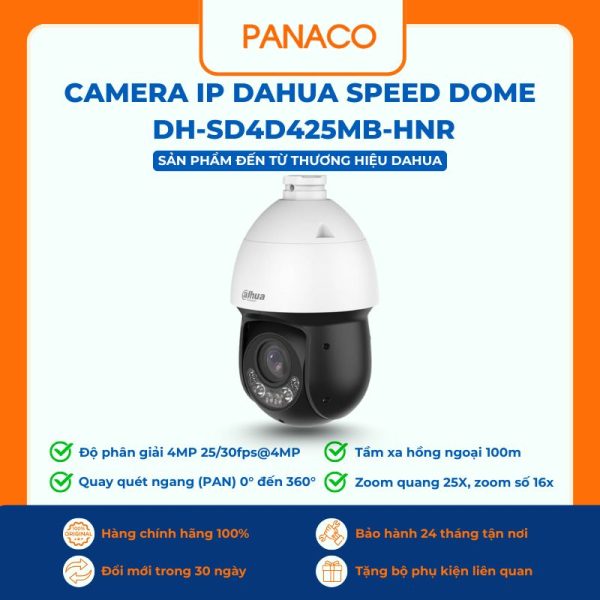Camera IP Dahua Speed Dome 4MP DH-SD4D425MB-HNR