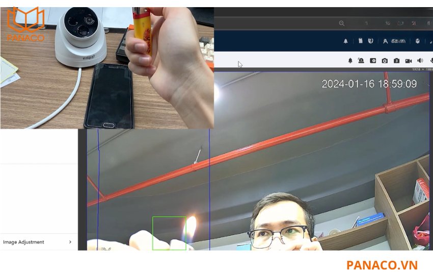 DHI-HY-FT431LDP phát hiện lửa nhạy bén với kích thước nhỏ chỉ 10cm x 10cm