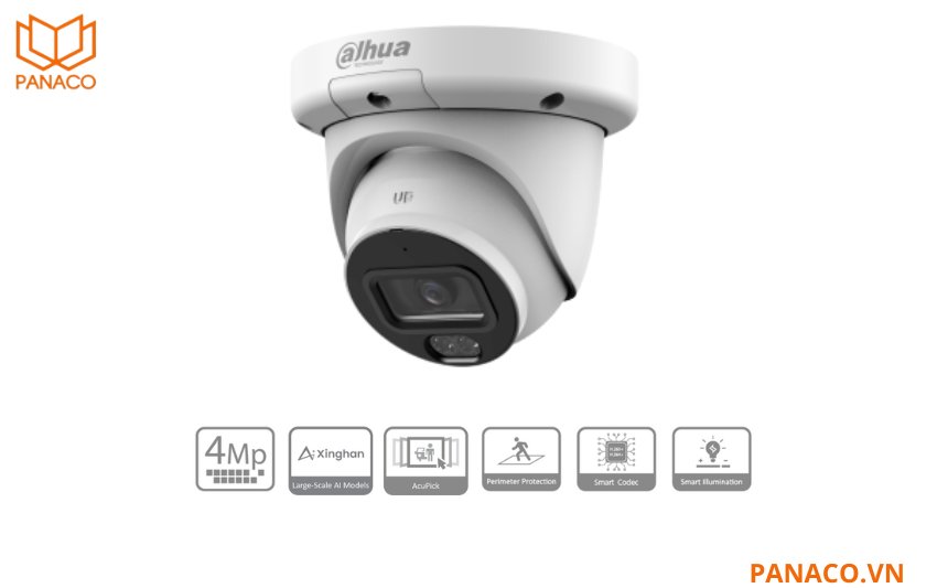 Camera IP Dome 4MP DAHUA DH-IPC-HDW3449QM-S-IL