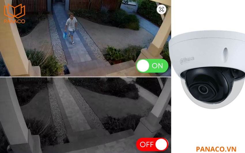 DH-IPC-HDBW2841E-S ghi hình màu sắc ổn định trong ánh sáng yếu