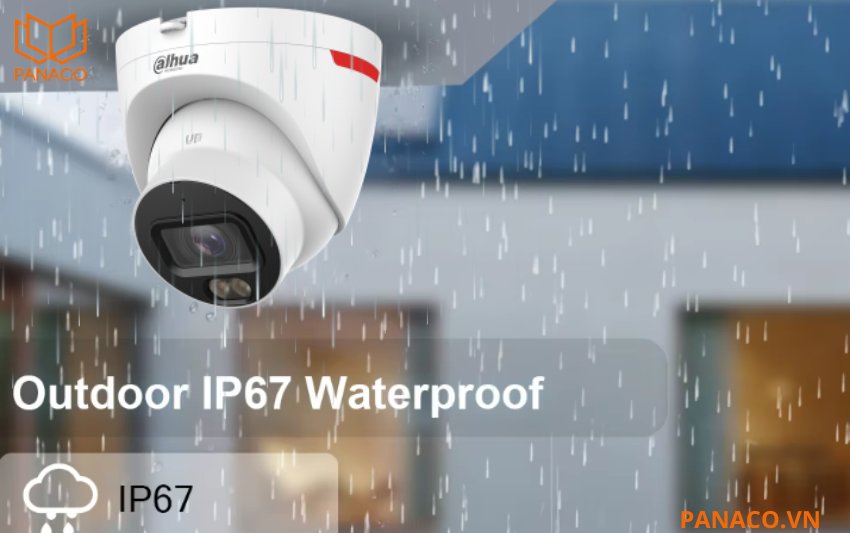 Camera được thiết kế với vật liệu nhựa và kim loại, chịu lực và chống oxy hóa tốt