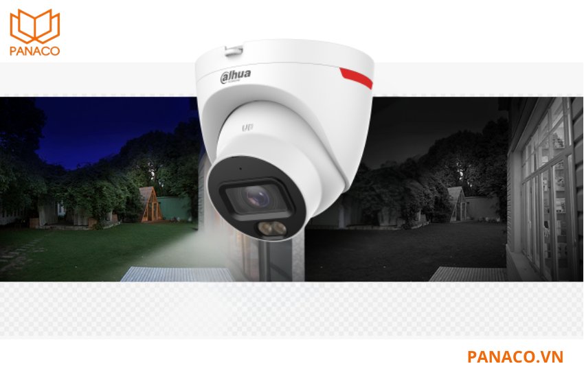 DH-IPC-HDW2649T-S-PRO chính là khả năng ghi hình màu cả ngày lẫn đêm nhờ hệ thống LED ánh sáng ấm tầm xa 30m