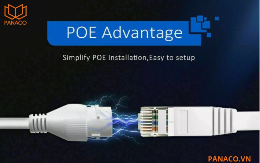 Camera POE Dahua DH-IPC-HDBW3849E-AS-IL hỗ trợ cả nguồn 12VDC và cấp nguồn qua PoE