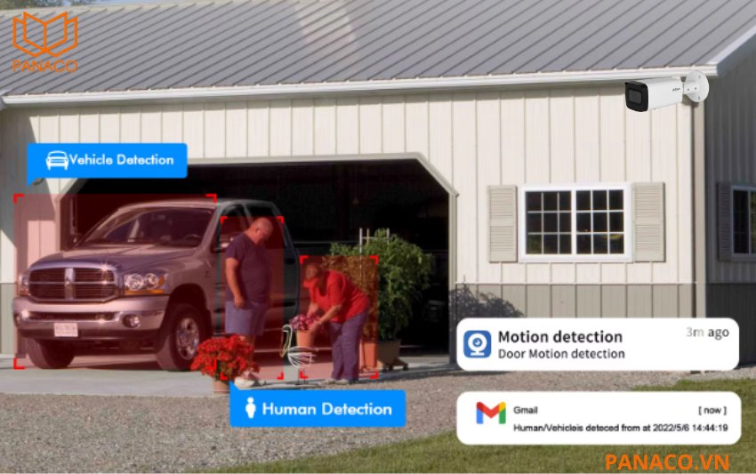 Dahua DH-IPC-HFW2841T-ZAS phân biệt người và xe dễ dàng