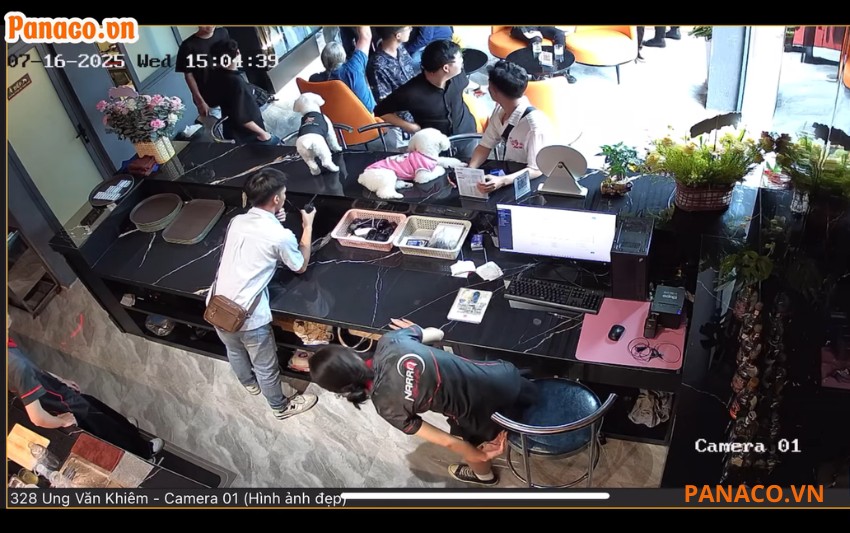 Camera tại quầy thu ngân